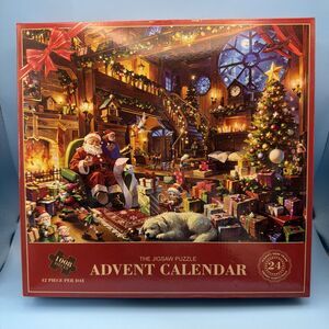 The Jigsaw Puzzle Advent Calendar 24 Boxes, 1008 Pieces, Christmas Scene
